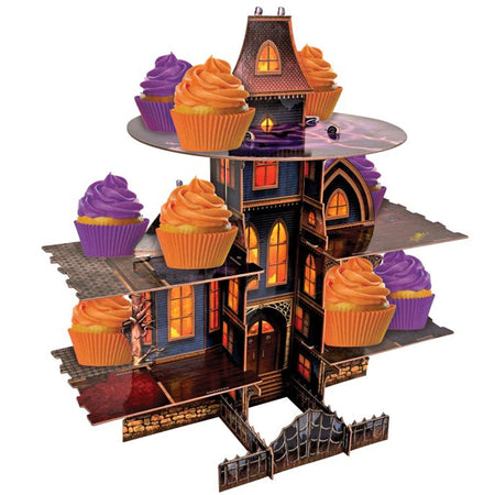 Haunted House Halloween Cake Stand - 44cm