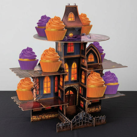 Haunted House Halloween Cake Stand - 44cm