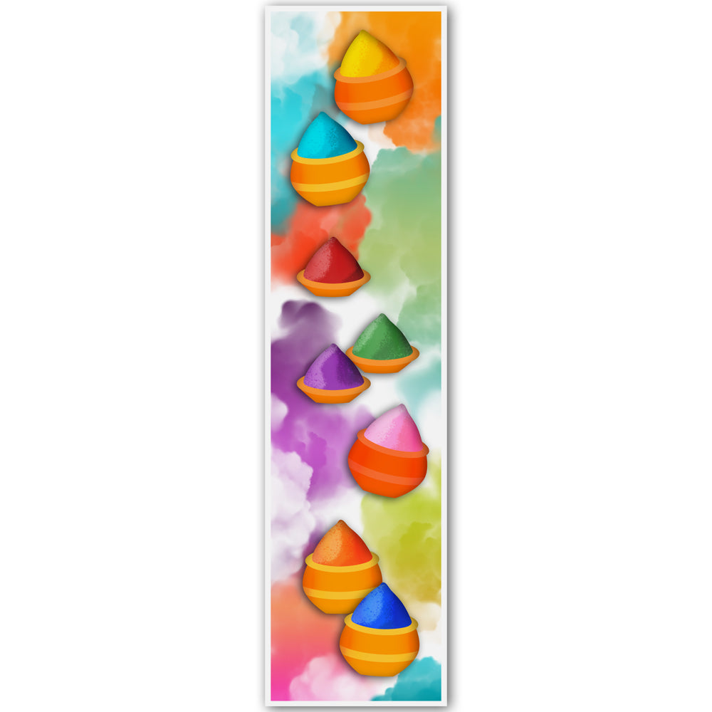 Holi Festival Portrait Wall & Door Banner Decoration - 1.2m