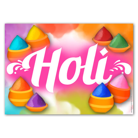 Holi Festival Poster Decoration - A3