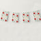 Holly & Poinsettia Merry Christmas Paper Flag Bunting Decoration - 2.4m