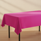 Hot Pink Tablecloth on Trestle Table with Background