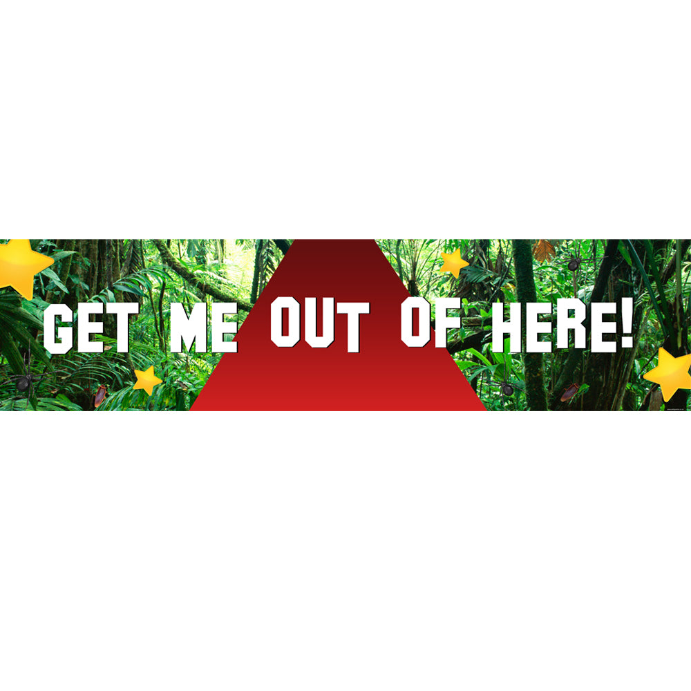 I'm a Celebrity Get Me Out Of Here Themed Paper Banner - 1.2m