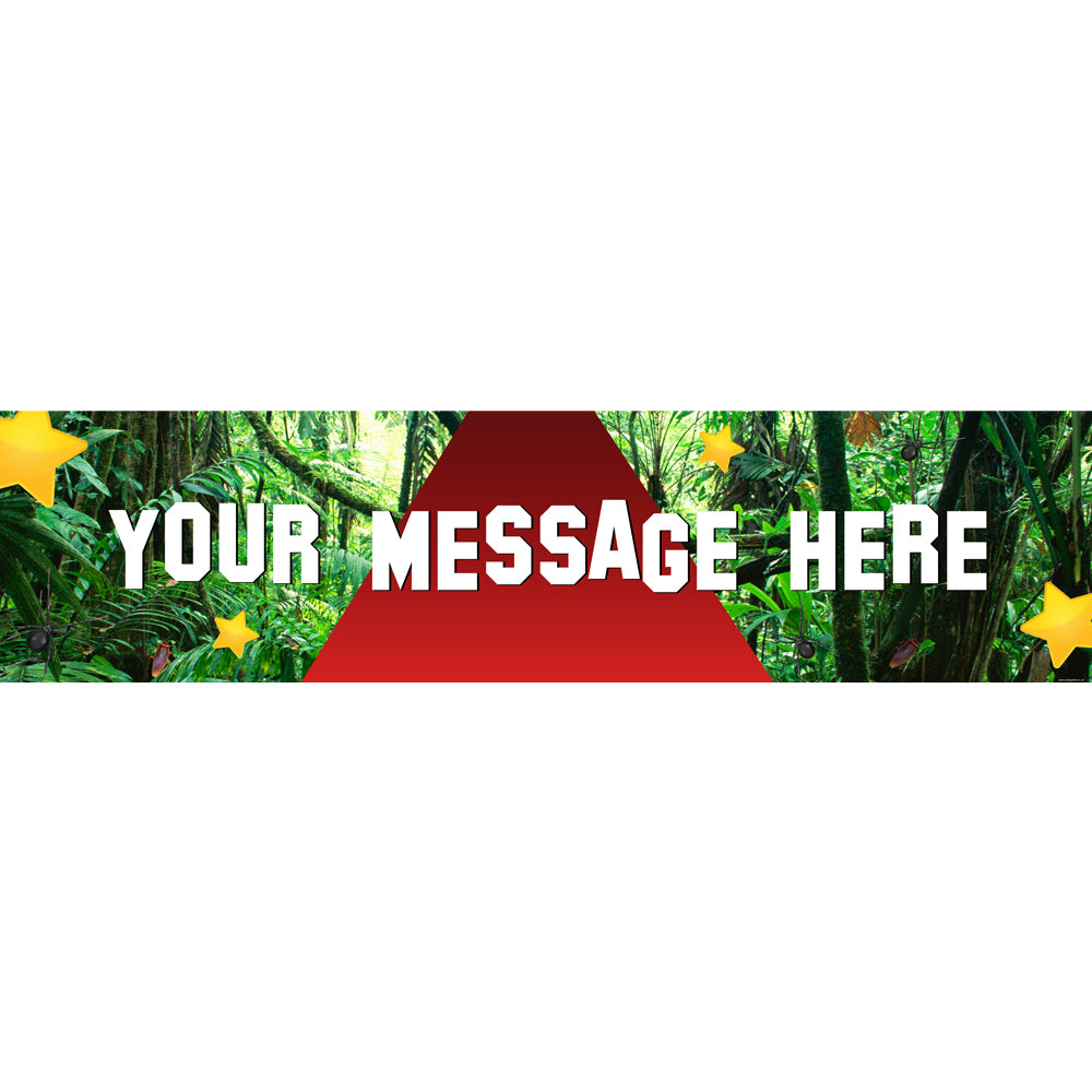I'm a Celebrity Get Me Out Of Here Personalised Banner - 1.2m
