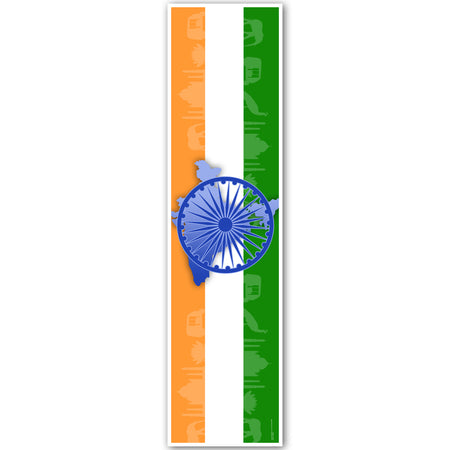 India Independence Day Portrait Wall & Door Banner Decoration - 1.2m