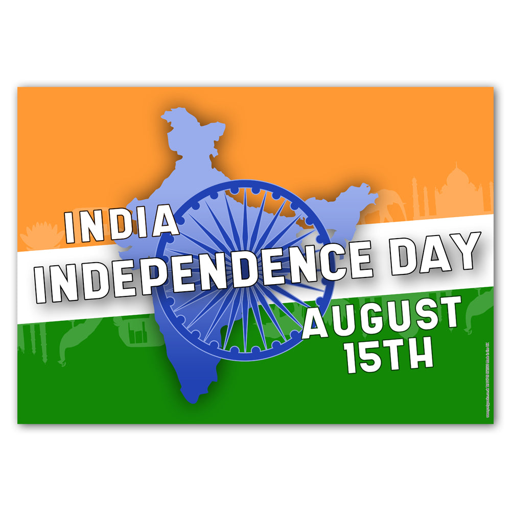 India Independence Day Poster Decoration - A3