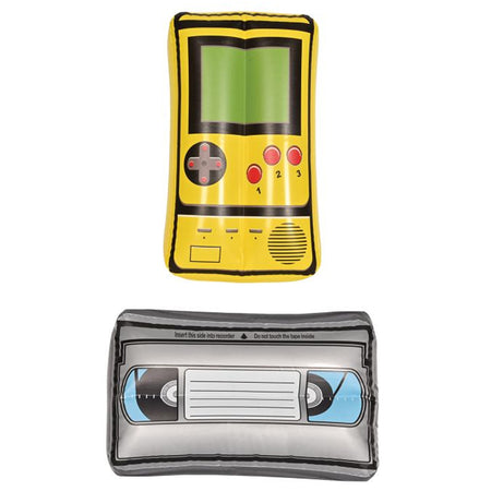 Inflatable VHS Tape & Handheld Game Set