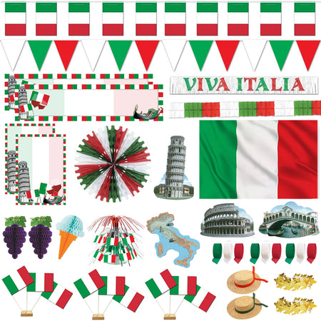 Italian Large Decoration & Novelty Party Pack