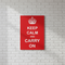 Keep Calm And Carry On Poster - A3