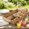 Kraft Platter Box Grounded on Outdoor Table