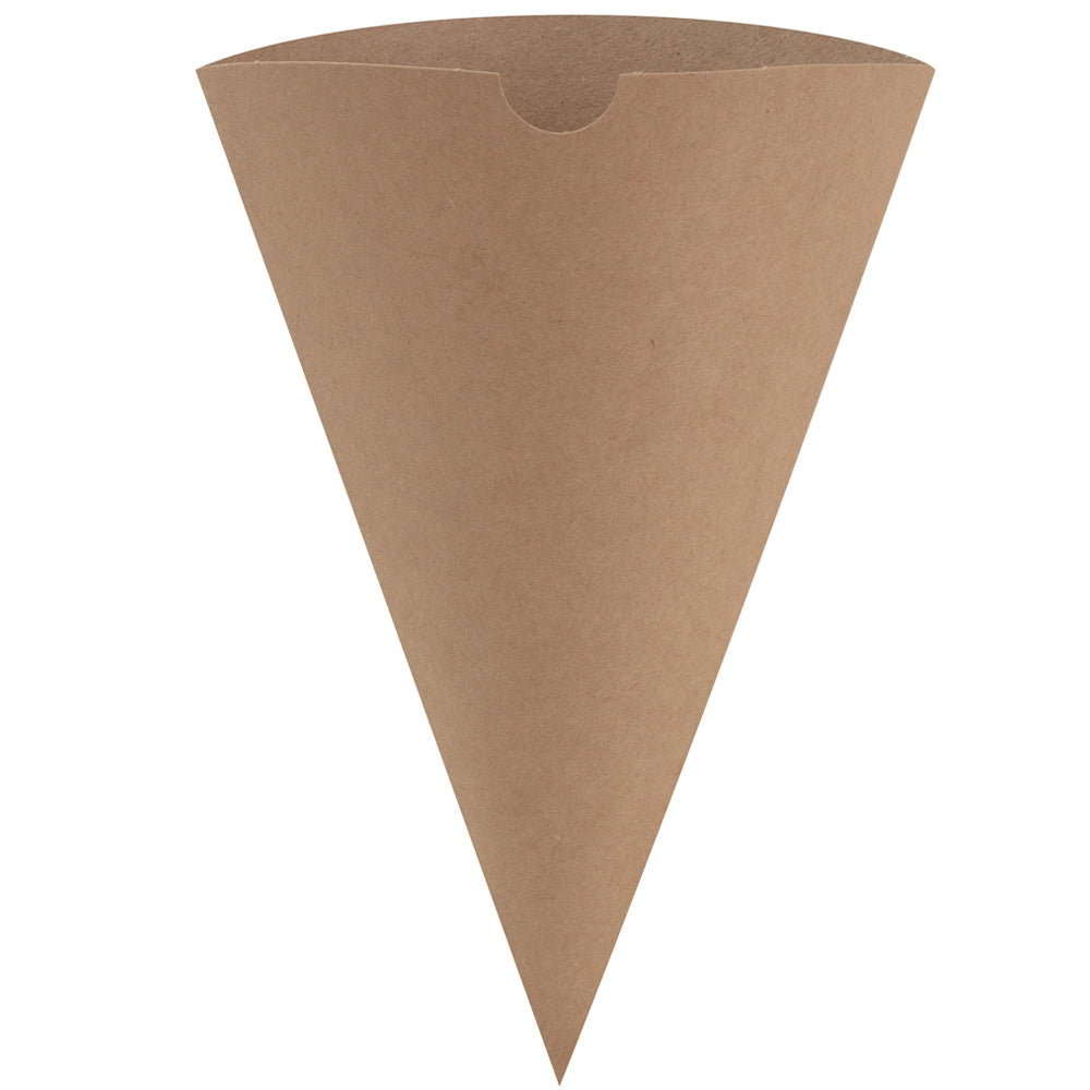 Kraft Chip Cone - 15cm - Each