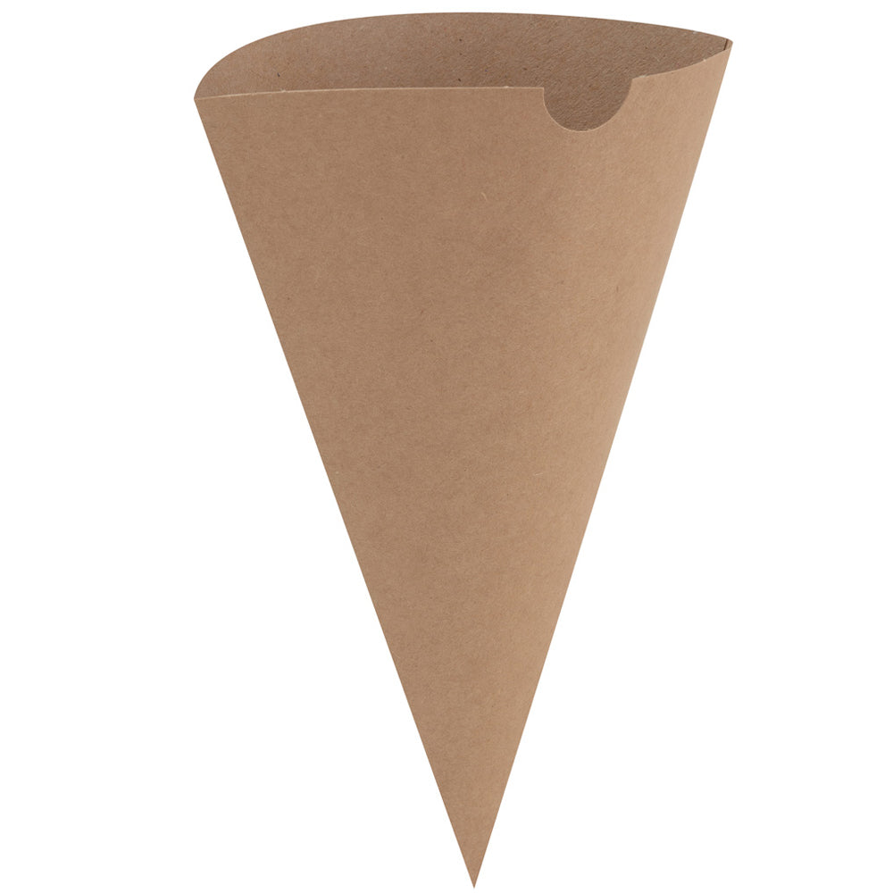 Kraft Chip Cone - 15cm - Each