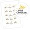 Liberal Democrats Stickers - 58mm - Sheet of 15