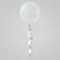 Light Silver Balloon with Sparkly Background