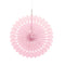 Pale Pink Hanging Paper Fan Decoration - 40.6cm