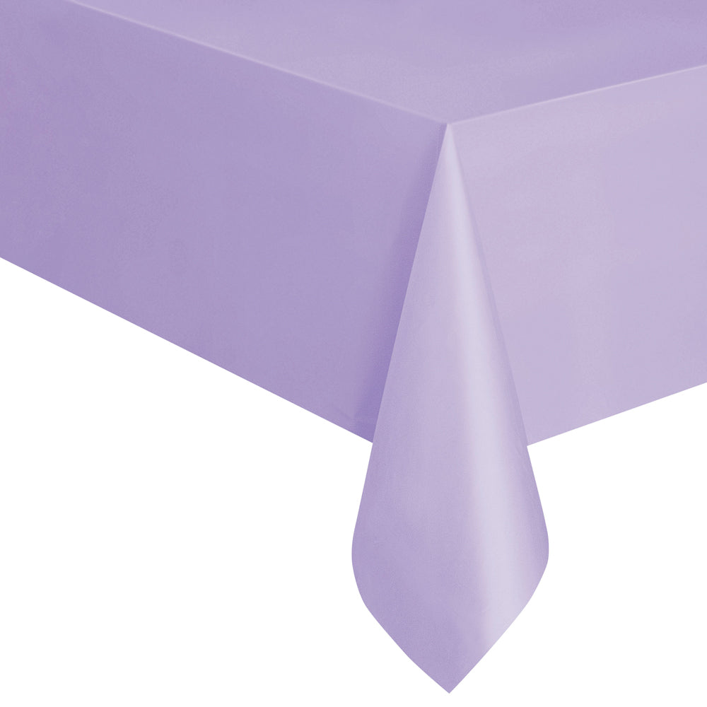 Pastel Lilac Plastic Tablecloth - 1.4m x 2.8m