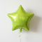 Lime Green Star Foil Balloon - White Textured Wall