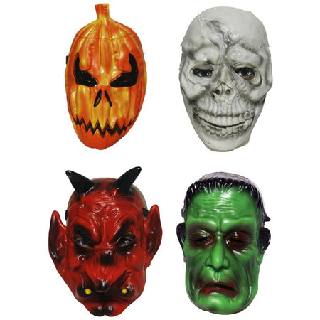 Assorted Halloween Masks - Pack of 4