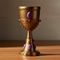 Medieval Goblet on Wood Table