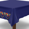 Medieval Navy Tablecloth with Subtle Table Leg and Floor