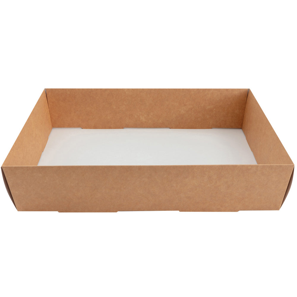 Kraft Medium Food Platter Box - 36cm x 25cm - Each