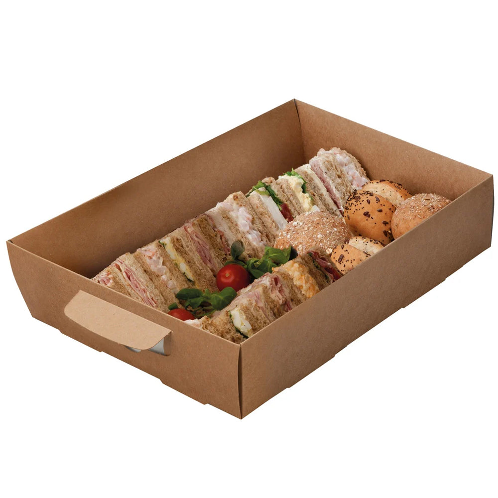 Kraft Medium Food Platter Box - 36cm x 25cm - Each – Party Packs