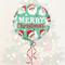 Merry Christmas Santa Balloon - Subtle Background