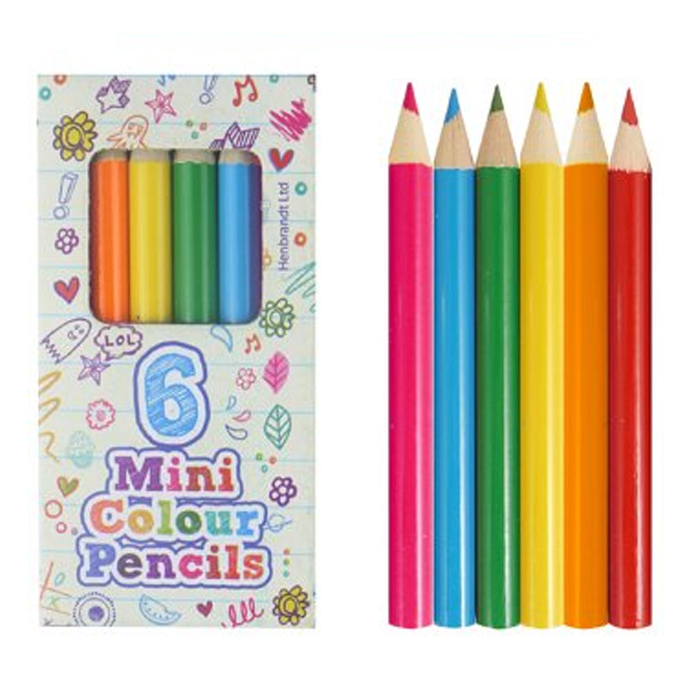 Mini Colouring Pencils - Pack of 6
