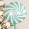 Mint Green Candy Swirl Foil Balloon - 14