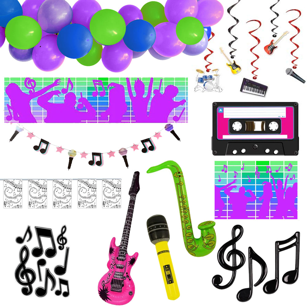 Music Themed Party Decoration Pack