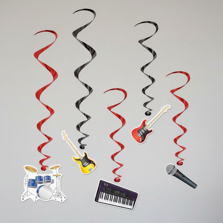 Musical instrument swirls square format