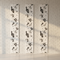 Musical Notes Backdrop on White Brick Wall