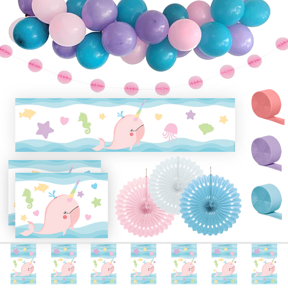 Narwhal Decoration Party Pack