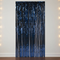 Navy Foil Curtain - Full Length Lifestyle Shot
