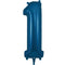 Navy Blue Number 1 Foil Balloon - 34