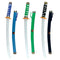 Oriental Warrior Sword and Scabbard - 3 Assorted Colours - Each