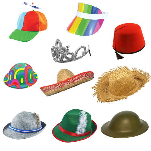 Novelty Hats - Pack Of 10