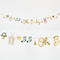 Oh Baby Garland on White Wall