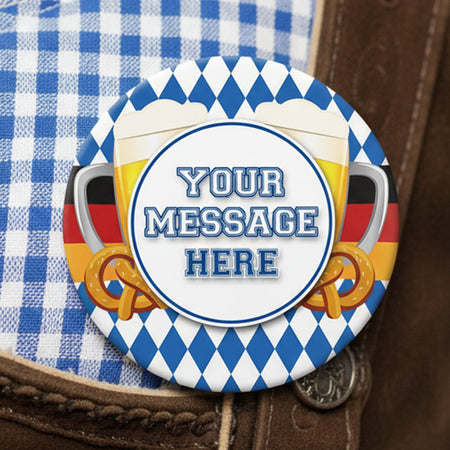 Personalised Oktoberfest Badge - 58mm