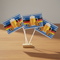 Oktoberfest Table Flags on Wooden Table