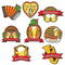 Oktoberfest Card Cutouts Decorations - Pack of 8