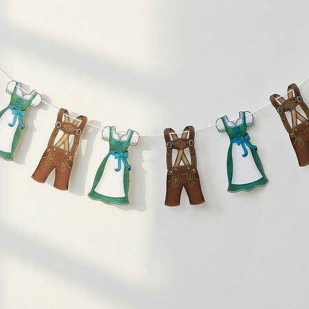 Oktoberfest German Outfits Garland - 1.8m