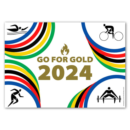Gold for Gold Summer World Games Poster - A3