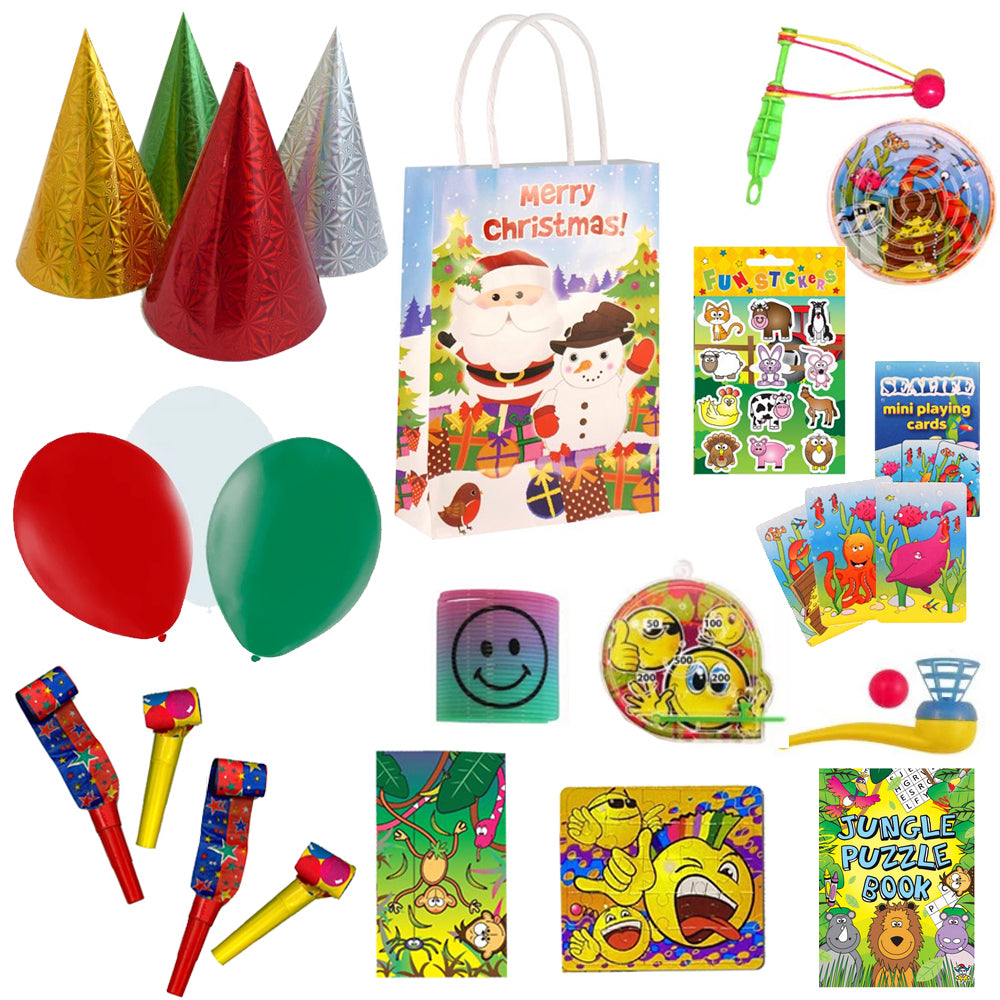 Children's Christmas Party Bag Kit For 100 Children
