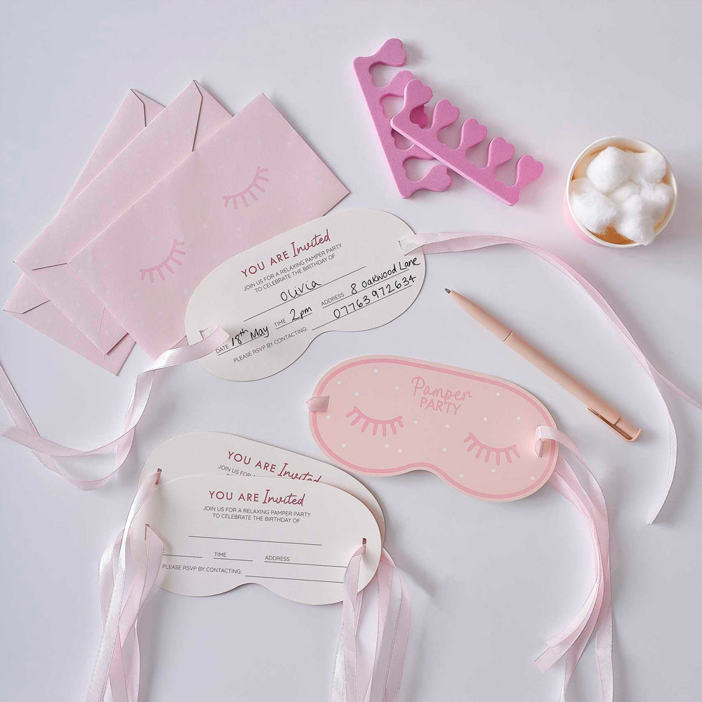 Pamper Party Invitations - Pack of 5