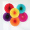 Paper Fan Decorations White Wall