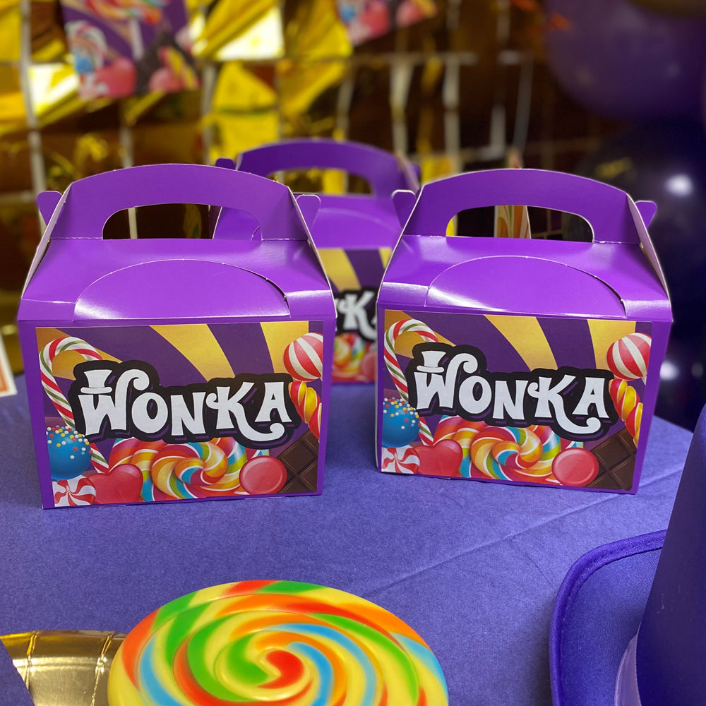 Wonka Chocolate Factory Party Box Kit - Pack of 4
