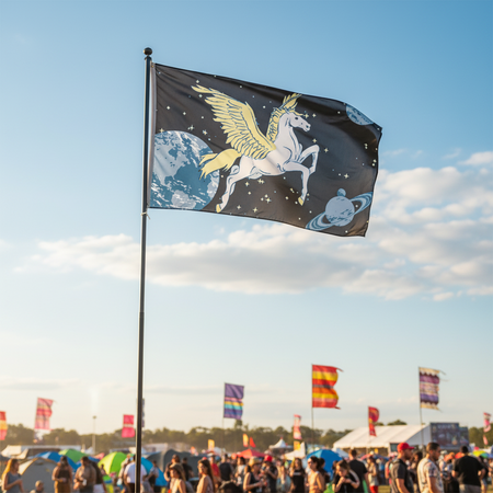 Pegasus Polyester Fabric Flag 5ft x 3ft