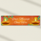 Personalised Diwali Banner on Cream Wall