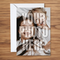Personalised Photo Card on Wood Background